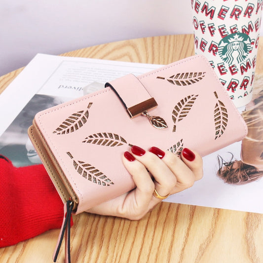Hollow Leaf Woman Wallets Casual